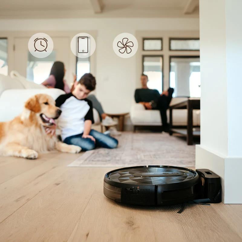 AIRROBO Robot Vacuum Cleaner with Silent Noise, App Control, 120 Mins Runtime, Self-Charging,Cleans Hard Floors to Medium-Pile Carpets,Cost Effective